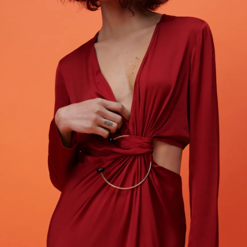 ZARA NWT LIMITED EDITION CUT OUT DRESS - Picture 3 of 5